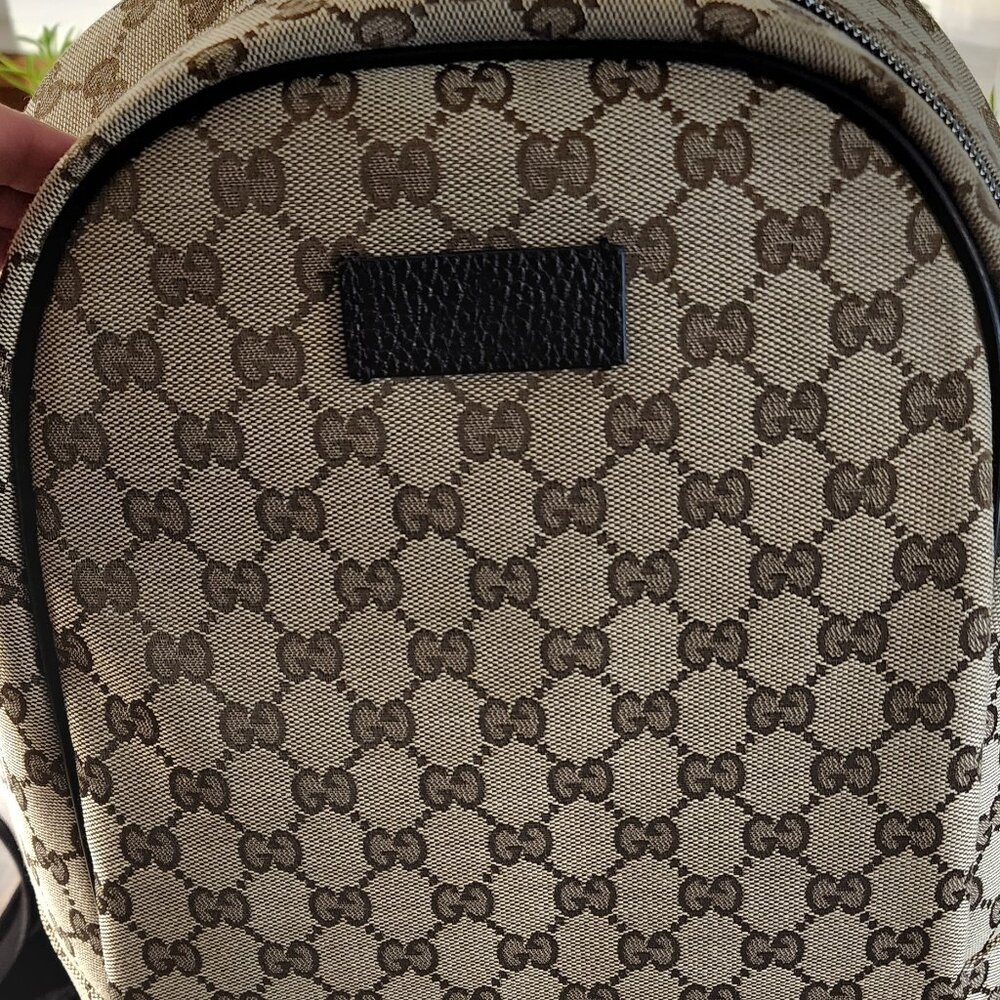 Gucci Guccissima Canvas Backpack